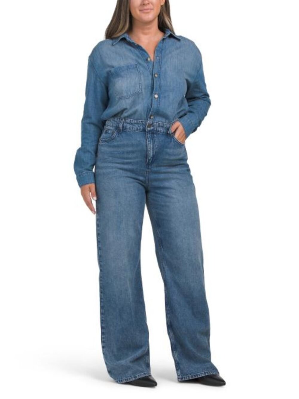 BA&SH Denim Jumpsuit